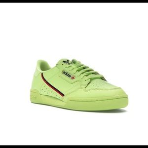 Adidas continental semi frozen yellow neon sneaker
